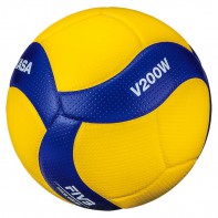 Мяч волейбольный Mikasa V200W (размер 5, синтетическая кожа, профессиональный) - fgospostavki.ru - Выкса