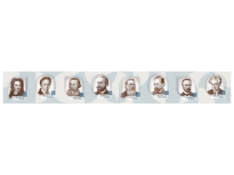Стенд-лента "Выдающиеся ученые-историки" - fgospostavki.ru - Выкса