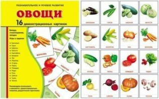Демонстрационные карточки "Овощи" - fgospostavki.ru - Выкса