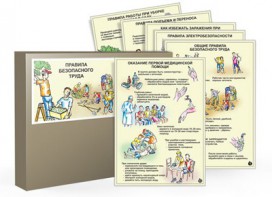 Комплект таблиц "Правила безопасного труда" - fgospostavki.ru - Выкса