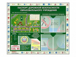 Стенд-уголок "Паспорт дорожной безопасности образовательного учреждения" - fgospostavki.ru - Выкса