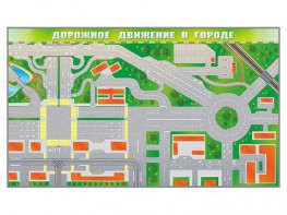 Доска магнитно-маркерная панорамная "Дорожное движение в городе" - fgospostavki.ru - Выкса
