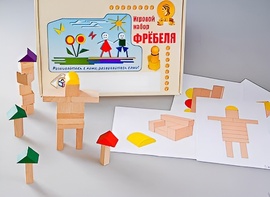 Игровой набор Фребеля "Конструктор деревянный без соединений-3" (Серия "Эксперимент") - fgospostavki.ru - Выкса