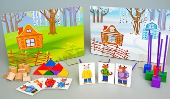 Игровой набор Фребеля "Заюшкина избушка" (серия "Сказочный мир". Выпуск 1) - fgospostavki.ru - Выкса
