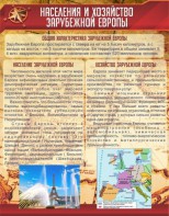 Стенд "Населения и хозяйство Зарубежной Европы" - fgospostavki.ru - Выкса