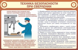 Стенд "Техника безопасности при сверлении" - fgospostavki.ru - Выкса