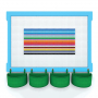  Элемент конструктора одиночный одноцветный Color Blocks 100 штук - fgospostavki.ru - Выкса